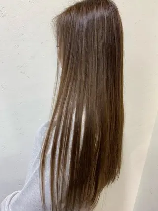 ロング カラー 天野 開のヘアスタイル