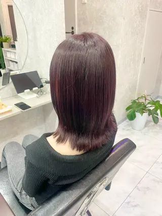 ミディアム 🦋ハイトーン🦋 石山 希理🦋のヘアスタイル