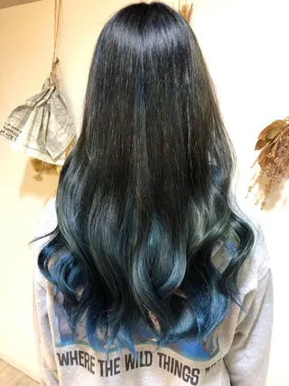 ロング カラー パーマ 門田 恭弥のヘアスタイル