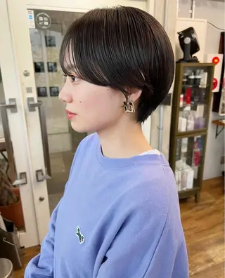 ショート 🪽艶感× hair ｜kazaneのヘアスタイル