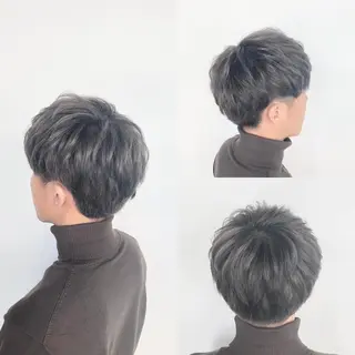 ショート カラー パーマ ヘアアレンジ メンズ キッズ ✨最強美容師✨ 💙にっしー西村💙のヘアスタイル