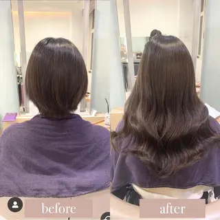 ショート カラーとエクステ 🌟エクステのヘアスタイル