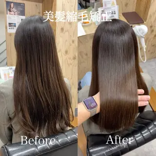 ロング 岩田 一駿/髪質改善 /美髪縮毛矯正のヘアスタイル