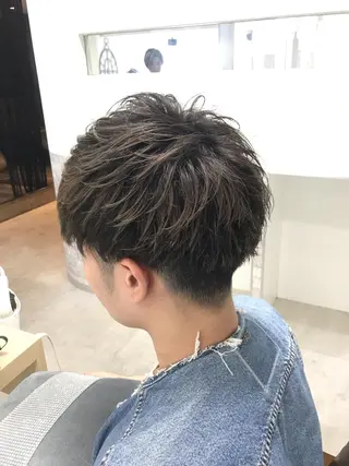ショート パーマ メンズ マンツーマン/透明感 foi hairのヘアスタイル