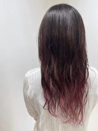 ロング カラー 🐺ウルフ/レイヤー 似合わせ‎🤍沙羅のヘアスタイル