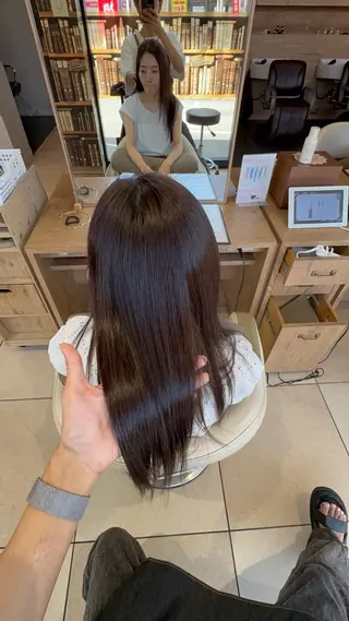 ロング 髪質改善美容室bokuno6号店 大橋所属・りきまる けんとのヘアスタイル