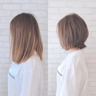 ミディアム アビリタ 警固のヘアスタイル