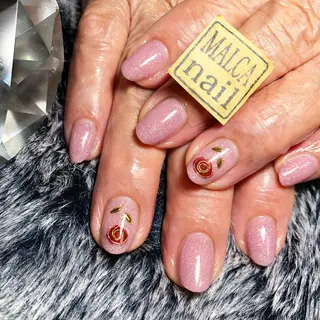 ショート カラー パーマ ヘアアレンジ キッズ ネイル マツエク・マツパ MALCAnail(マルカネイル)所属・荒木 莉奈のネイルデザイン