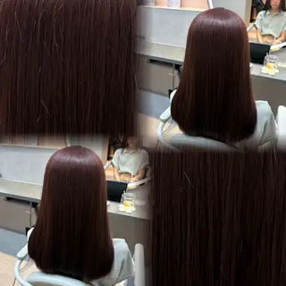 カラー 博多/ ブリーチ/暖色/色味のヘアスタイル