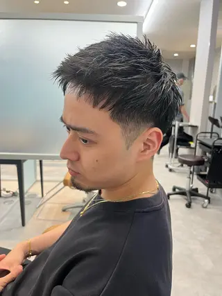 ショート Zinaメンズ特化 YUZUKIのヘアスタイル