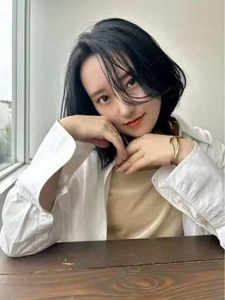 ミディアム 美髪矯正/ 伊藤 更のヘアスタイル