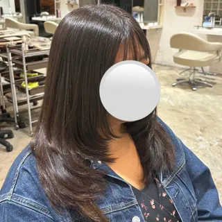 ロング カラー SOMEDAY Lx所属・佐藤 優里のヘアスタイル
