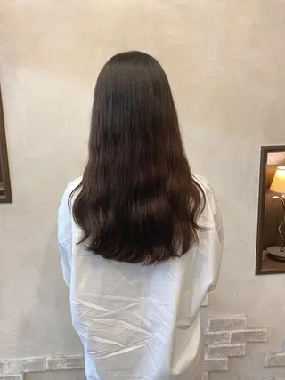 ロング パーマ 関西初の波巻きパーマ コテ巻き風パーマのヘアスタイル