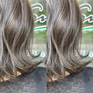 ミディアム カラー Snaly カラー特化ページのヘアスタイル