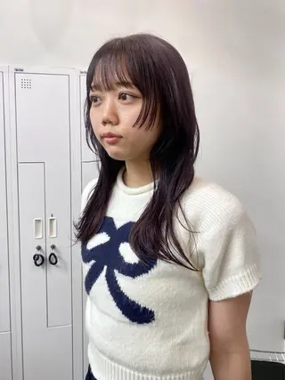 ロング カラー マツザキ マナトのヘアスタイル