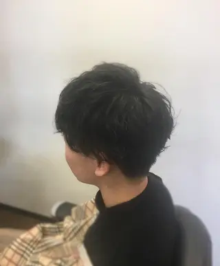 ショート パーマ メンズ 前田賢生 ご新規様はNGのヘアスタイル