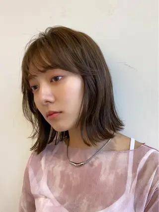 ミディアム 似合わせ艶髪カラー ❤️ハダユミのヘアスタイル