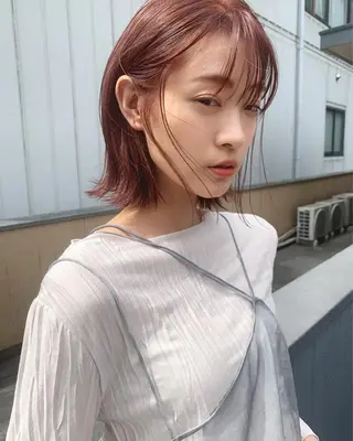 ショート カラー パーマ ヘアアレンジ メンズ キッズ ネイル マツエク・マツパ SALOWIN梅田茶屋町店所属・ウルフレイヤーカット /チヒロのヘアスタイル