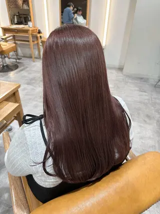 セミロング カラー 福崎 真奈のヘアスタイル