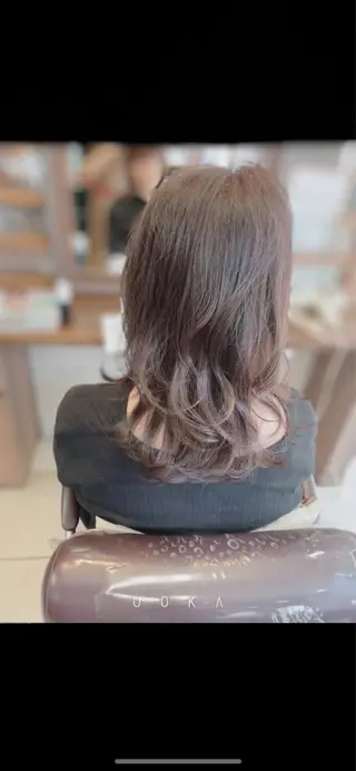 セミロング カラー ヘアアレンジ 福見 美保のヘアスタイル