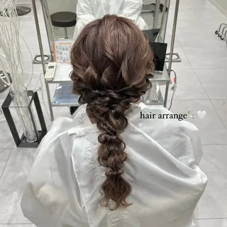 セミロング バレイヤージュ/ヘア アレンジ/shionのヘアスタイル