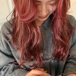 ロング カラー 福田 真佑のヘアスタイル