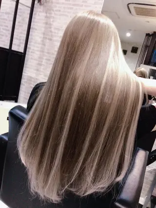 カラー ロング 最高級シールエクステ 💜Fave/あかねのヘアスタイル