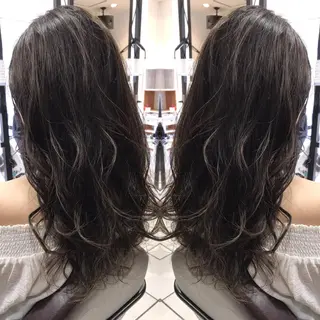 ロング カラー シールエクステ⭐️ オオミタクヤのヘアスタイル