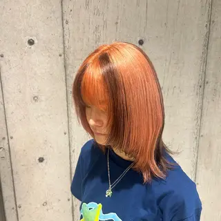 ミディアム カラー 🎀ハイトーン/艶 カラーKaRin🎀のヘアスタイル
