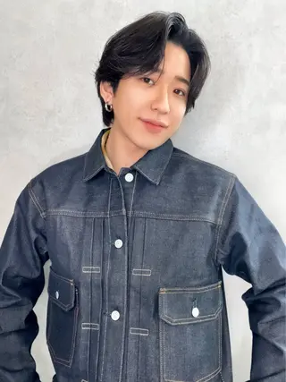 ショート パーマ メンズ 石満 諒 メンズ縮毛矯正のヘアスタイル