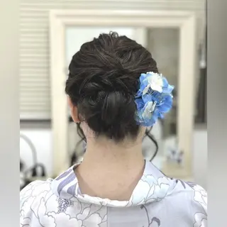 ヘアアレンジ 似合わせヘアメイク 💐オダギリチアキのヘアスタイル