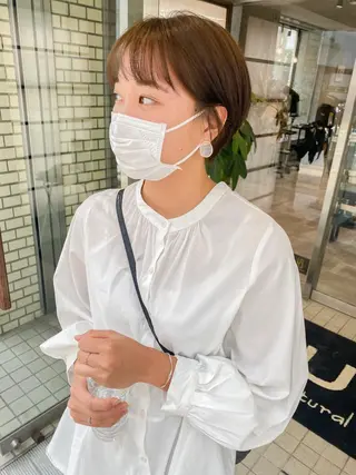 ショート カラー 韓国風デザイン 💐MIZUKI💐のヘアスタイル