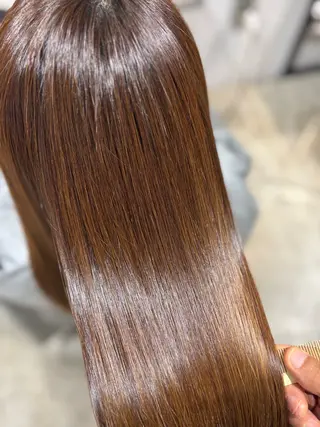 セミロング 艶髪酸性ストレート /髪質改善/寺田警二のヘアスタイル