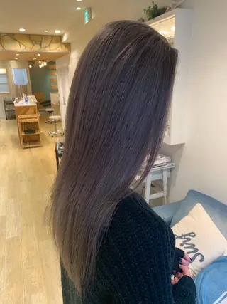 ロング 渋谷ハイトーン/ デザインカラー阿部のヘアスタイル
