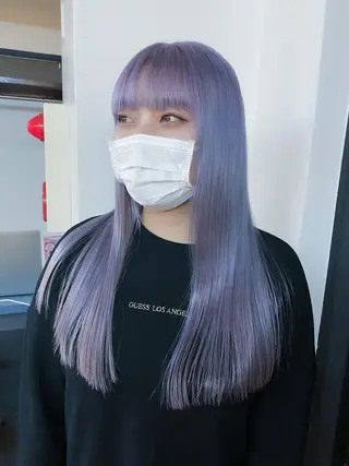ロング カラー ハイトーンカラー ⭐️NAZUNAのヘアスタイル