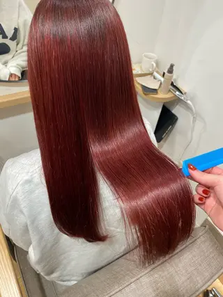 ロング akane/ 縮毛矯正/暖色のヘアスタイル