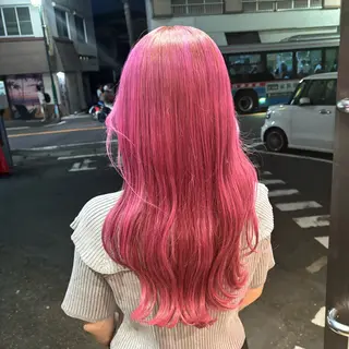 ロング 🎀ハイトーン/ 艶カラー/夕月🎀のヘアスタイル