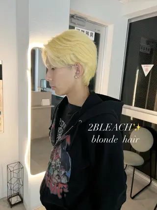 カラー GiseL さあや博多ハイトーンのヘアスタイル