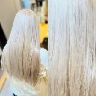 ロング カラー ラフィスヘアードープ所属・👑髪質改善wカラー /ハイトーン/アユカのヘアスタイル