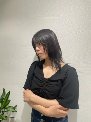 ミディアム 潤艶髪師 まむのヘアスタイル