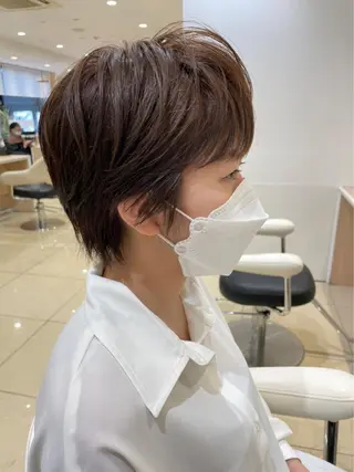 ショート カラー 🩵波巻き／ツイスパ HARU💎のヘアスタイル