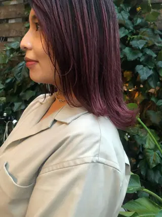 ミディアム レイヤーカット/ 透明感カラーmikuのヘアスタイル