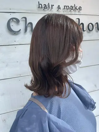 セミロング Gain KAKKY 千種/池下駅3分のヘアスタイル