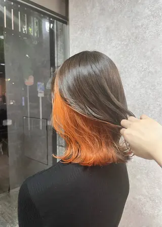 ミディアム カラー 村田梨乃/ minim hairのヘアスタイル