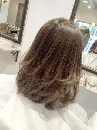 ショート ミディアム カラー ヘアアレンジ 韓国♡ワンホン系 ♡YURIのヘアスタイル