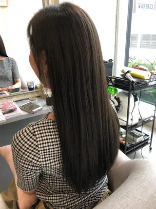 ロング カラー 縮毛矯正・髪質改善 人気No1🩶北島のヘアスタイル