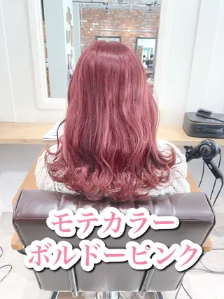 セミロング カラー 艶髪カラー 渡辺岳也のヘアスタイル