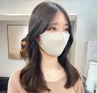 セミロング レイヤー×ツヤカラー 渋谷/kougaのヘアスタイル