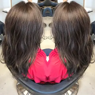 ミディアム カラー 大久保 隆蔵のヘアスタイル