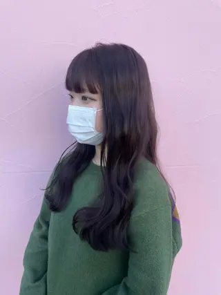 ロング ひなた 艶カラー/渋谷のヘアスタイル